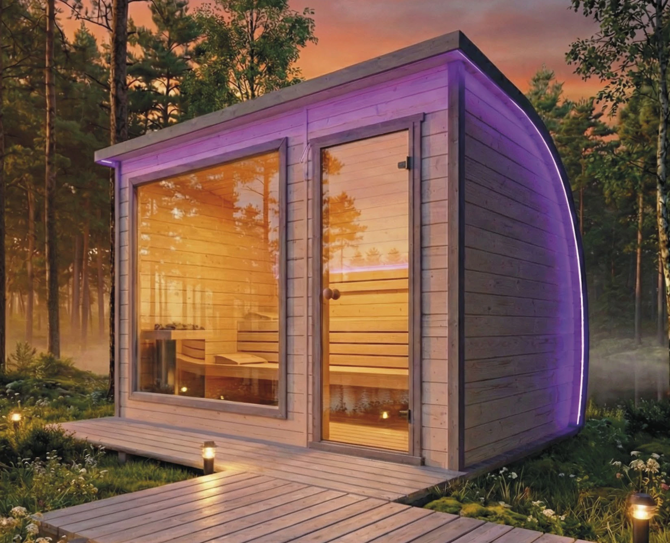 RocoSpa Sauna p&oacute;łokrągła