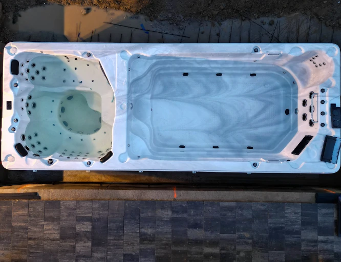 Swim Spa ALICANTE Diamond – 2w1 Basen z przeciwprądem + Jacuzzi 6m
