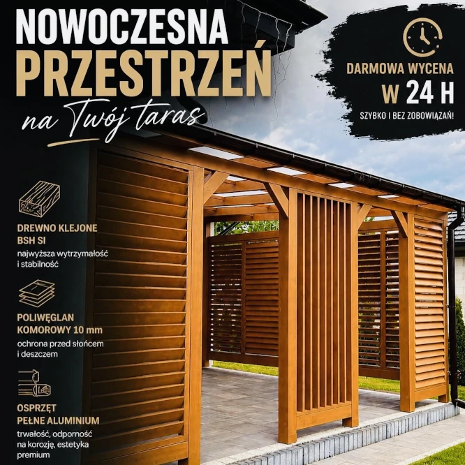 Optymalne tarasy oraz pergole ogrodowe z montażem Lublin. Sprawdź nas!